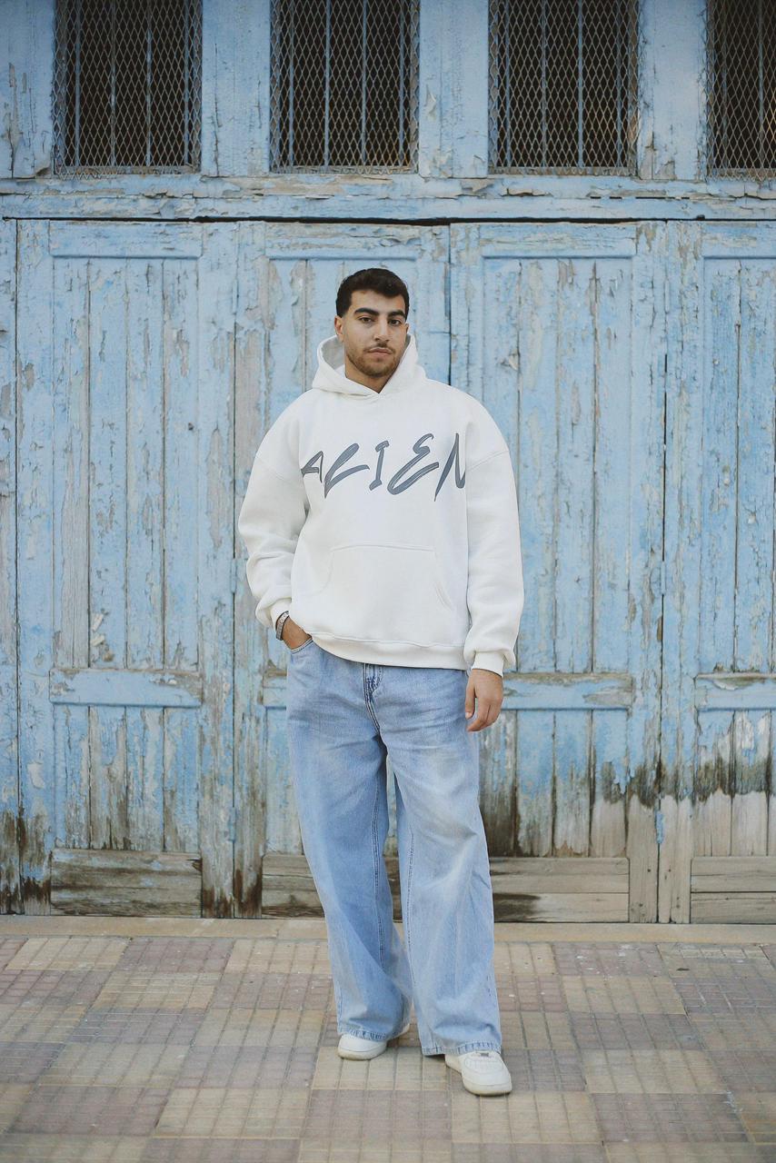 Alien Hoodie "white"