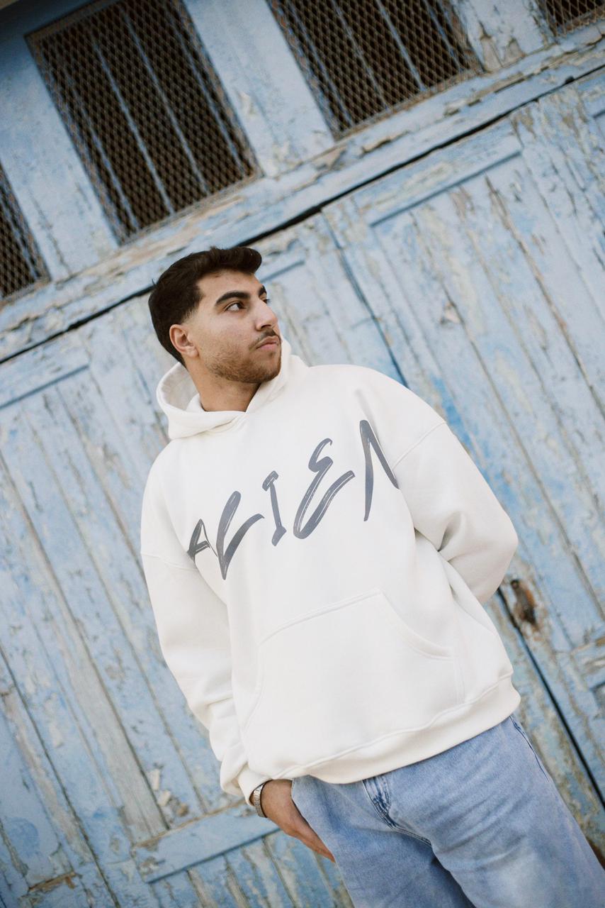 Alien Hoodie "white"